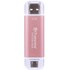 Transcend ESD310 2 To - Rose - SSD externe USB-C & USB-A
