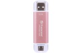 Transcend ESD310 2 To - Rose - SSD externe USB-C & USB-A