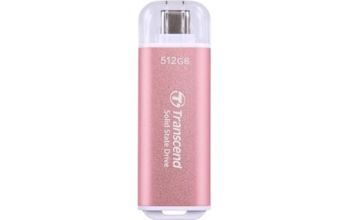 Transcend ESD300 512 Go - Rose - SSD externe USB-C