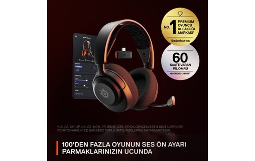 Casque gaming sans fil SteelSeries Arctis Nova 5, Noir - Bluetooth