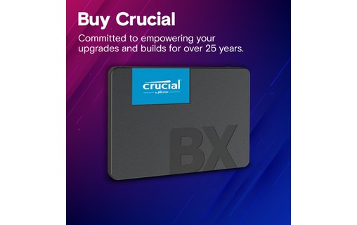 Crucial BX500 4 To - SSD 2,5" 3D NAND