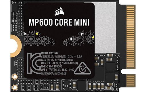 Corsair MP600 Mini 2 To - SSD M.2 2230 NVMe PCIe 4.0 QLC