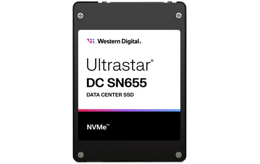 Western Digital Ultrastar DC SN655 ISE 15,36 To - SSD U.3 NVMe PCIe 4.0 TLC