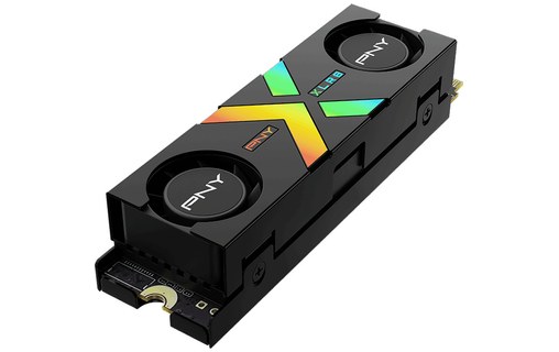 PNY CS3150 1 To - SSD M.2 2280 NVMe PCIe 5.0 3D NAND avec dissipateur RGB