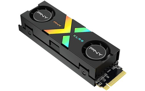 PNY CS3150 1 To - SSD M.2 2280 NVMe PCIe 5.0 3D NAND avec dissipateur RGB