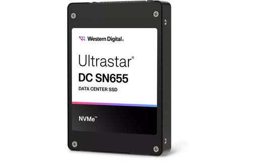 Western Digital Ultrastar DC SN655 ISE 15,36 To - SSD U.3 NVMe PCIe 4.0 TLC