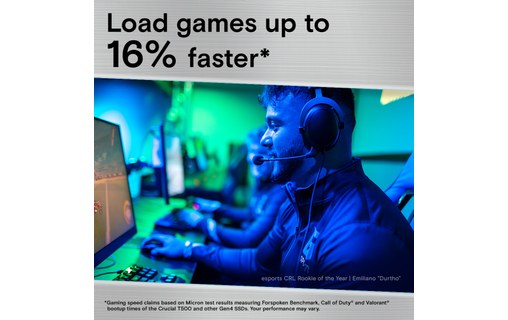 Crucial T500 2 To - SSD M.2 2280 NVMe PCIe 4.0 TLC