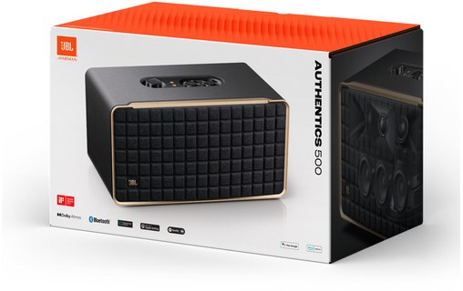 Enceinte connectée JBL Authentics 500 Noire, Or