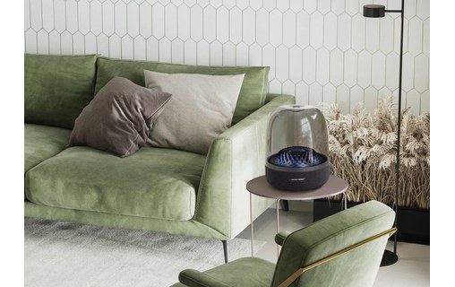 Enceinte Bluetooth Harman Kardon Aura Studio 4 Noire, Transparente