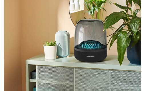 Enceinte Bluetooth Harman Kardon Aura Studio 4 Noire, Transparente