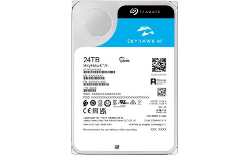 Seagate SkyHawk AI 24 To - Disque dur pour Vidéosurveillance - ST24000VE002