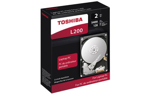 Toshiba L200 2 To - Disque dur 2,5" 5400 tr/min - HDWL120UZSVA