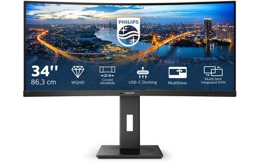 Écran Incurvé 34" Philips B-Line 346B1C/00 - USB-C