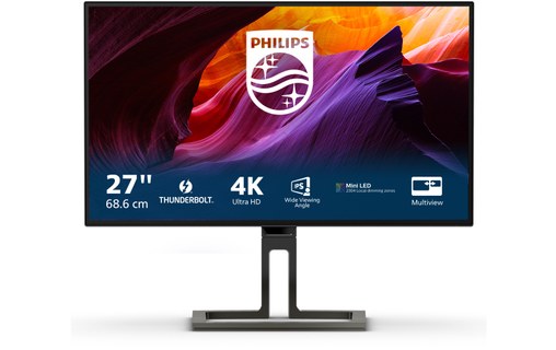 Écran 27" Philips Brilliance B-Line 27B1U7903/00 - 4K TB 4/HDMI/DisplayPort