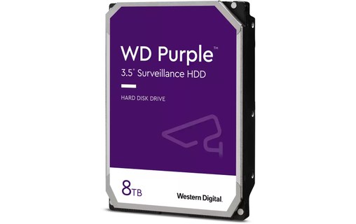 Western Digital Purple 8 To - Disque dur pour Vidéosurveillance - WD85PURZ