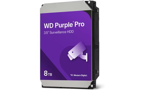 Western Digital Purple Pro 8 To - Disque dur pour Vidéosurveillance - WD8002PURP