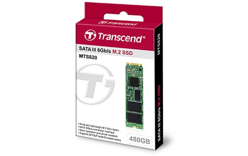 Transcend 820S 480 Go - SSD M.2 SATA 3D NAND