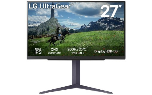 Écran Gaming 27" LG UltraGear 27GS85Q-B - 200 Hz