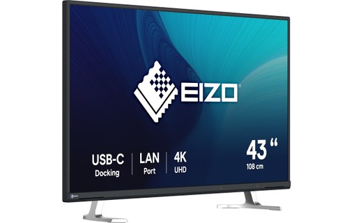Écran 42,5" EIZO FlexScan EV4340X - 4K - Noir - HDMI/DisplayPort/USB-C