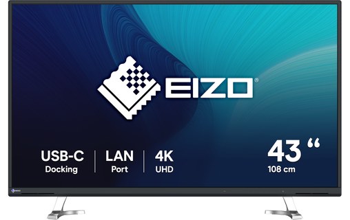 Écran 42,5" EIZO FlexScan EV4340X - 4K - Noir - HDMI/DisplayPort/USB-C