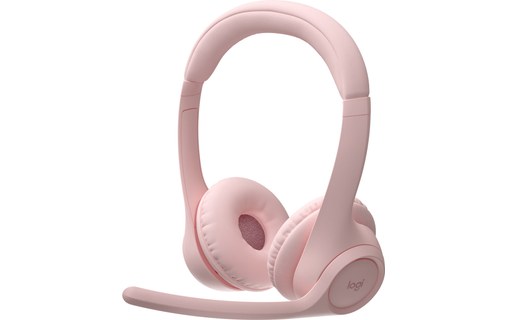 Micro-casque sans fil Logitech Zone 300, Rose - Bluetooth