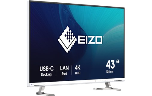 Écran 42,5" EIZO FlexScan EV4340X - 4K - Blanc - HDMI/DisplayPort/USB-C