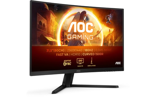 Écran Gaming Incurvé 32" AOC CQ32G4VE - HDMI/DisplayPort