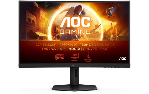 Écran Gaming Incurvé 27" AOC CQ27G4X - 180 Hz HDMI/DisplayPort