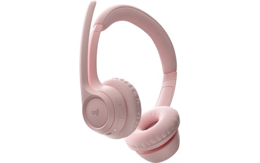 Micro-casque sans fil Logitech Zone 300, Rose - Bluetooth