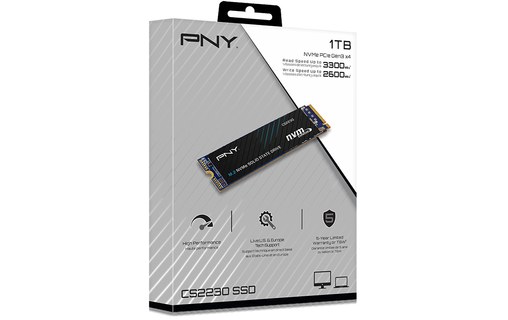PNY CS2230 1 To - SSD M.2 2280 NVMe PCIe 3.0 3D NAND