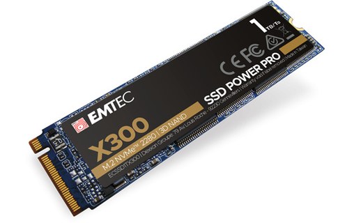 Emtec X300 1 To - SSD M.2 2280 NVMe PCIe 3.0 3D NAND