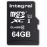 Carte microSDXC Integral INMSDX64G10-90SPTAB 64 Go avec adaptateur SD, UHS-I