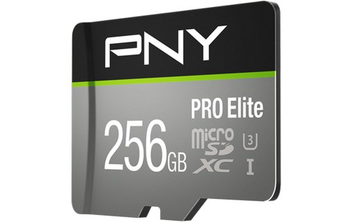 Carte microSDXC PNY PRO Elite 256 Go avec adaptateur SD, UHS-I