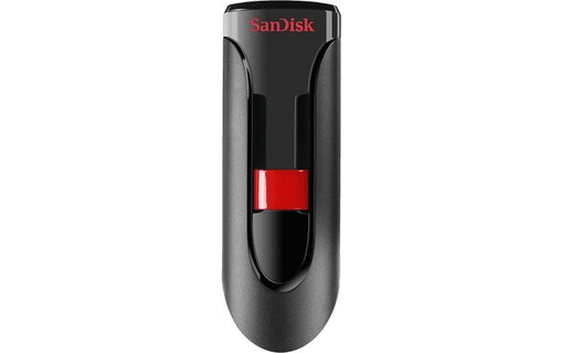 Clé USB SanDisk Cruzer Glide 256 Go - Noir, Rouge - USB 2.0