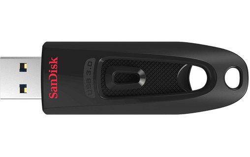 Clé USB SanDisk Ultra 64 Go - Rouge - USB 3.2
