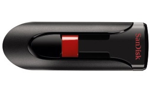 Clé USB SanDisk Cruzer Glide 128 Go - Noir, Rouge - USB 2.0