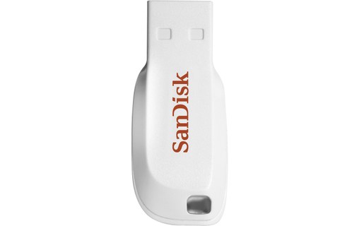 Clé USB SanDisk Cruzer Blade 16 Go - Blanc - USB 2.0