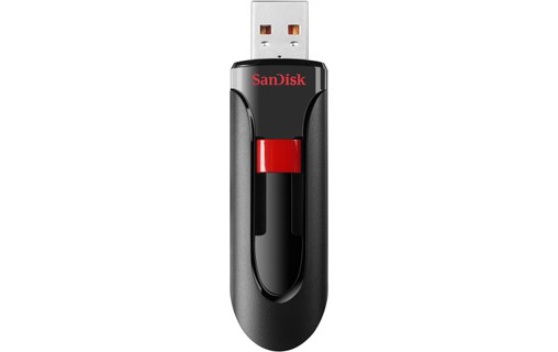 Clé USB SanDisk Cruzer Glide 256 Go - Noir, Rouge - USB 2.0