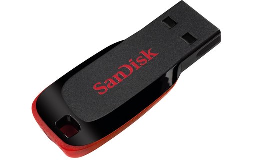 Clé USB SanDisk Cruzer Blade 32 Go - Noir, Rouge - USB 2.0