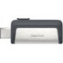 Clé USB-C et USB-A SanDisk Ultra Dual Drive 256 Go - Argent, Gris - USB 3.2
