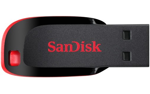 Clé USB SanDisk Cruzer Blade 32 Go - Noir, Rouge - USB 2.0