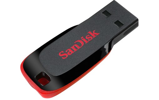 Clé USB SanDisk Cruzer Blade 32 Go - Noir, Rouge - USB 2.0