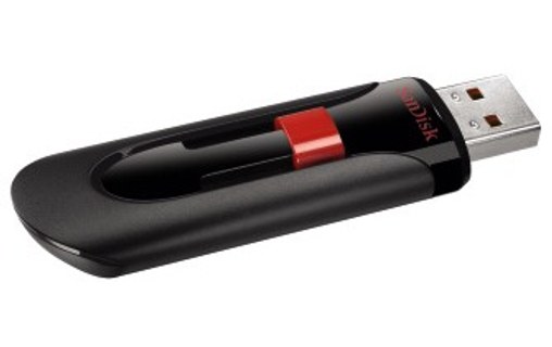 Clé USB SanDisk Cruzer Glide 128 Go - Noir, Rouge - USB 2.0