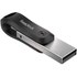 Clé Lightning et USB-A SanDisk iXpand 128 Go - Argent, Gris - USB 3.2