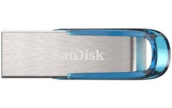 Clé USB SanDisk Ultra Flair 64 Go - Argent, Bleu - USB 3.2