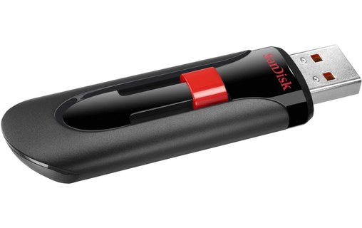 Clé USB SanDisk Cruzer Glide 256 Go - Noir, Rouge - USB 2.0