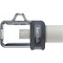 Clé USB SanDisk Ultra Dual M3.0 32 Go - Argent, Noir, Transparent - USB 3.2