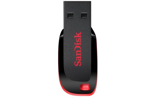 Clé USB SanDisk Cruzer Blade 128 Go - Noir, Rouge - USB 2.0