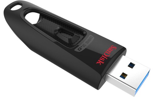 Clé USB SanDisk Ultra 256 Go - Noir - USB 3.2
