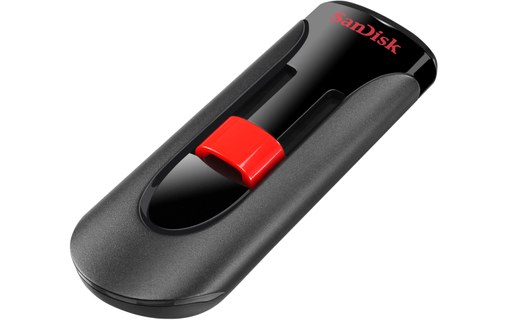 Clé USB SanDisk Cruzer Glide 256 Go - Noir, Rouge - USB 2.0